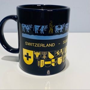 Bockling German Coffee Cup Deutschland Made in Germany Blue and Gold